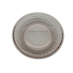 Anchor Hocking Laurel Rosewater Glass Embossed Baking Deep Dish Pie Plate